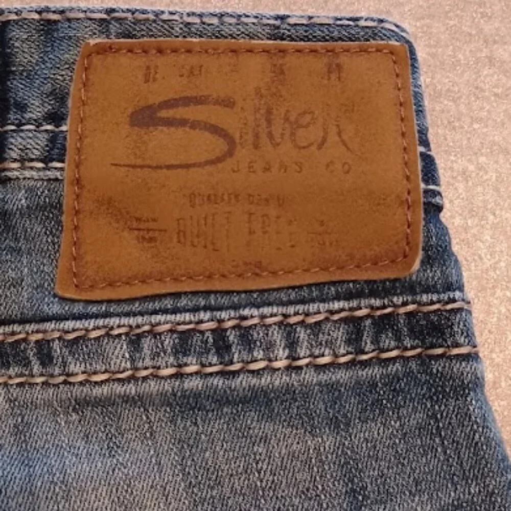 Silver Jeans Co. Men's classic straight relaxed stretch jeans, W36/L36 - Picture 8 of 9